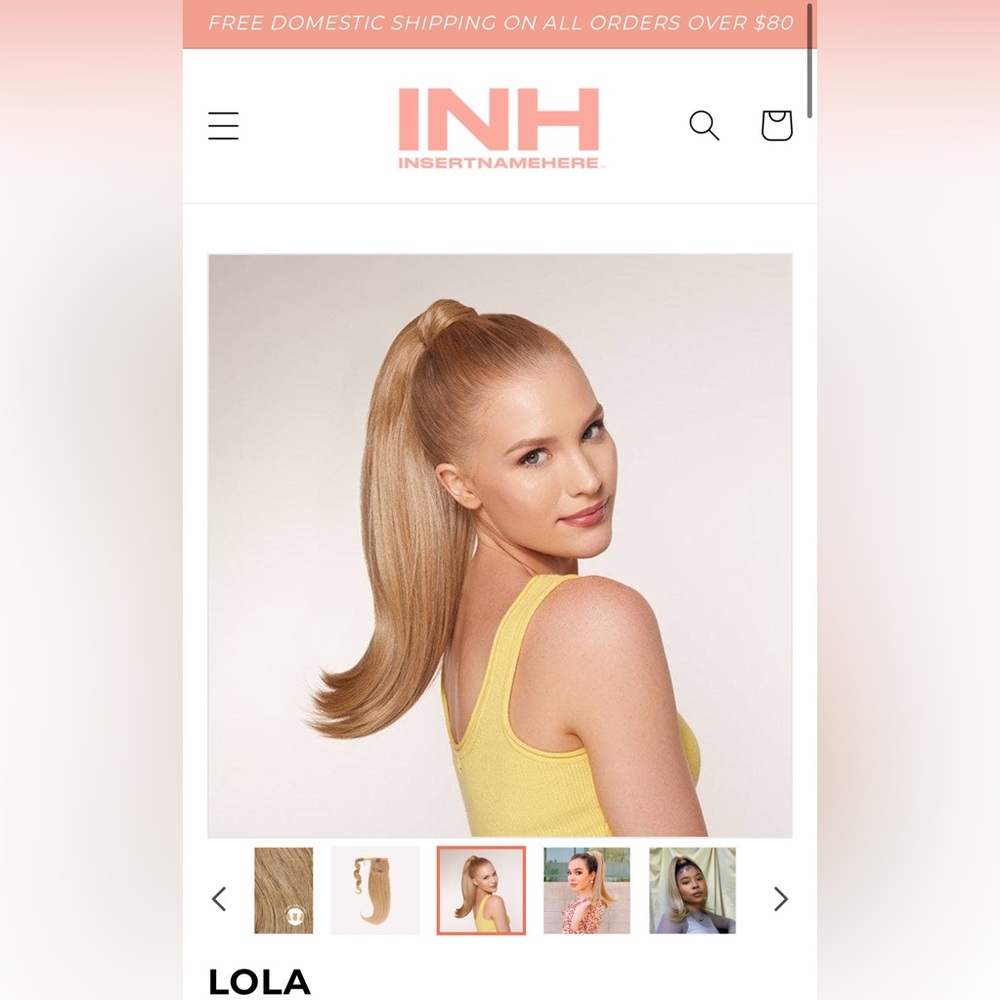 Insert Name Here INH Lola Pony Hair Extension
